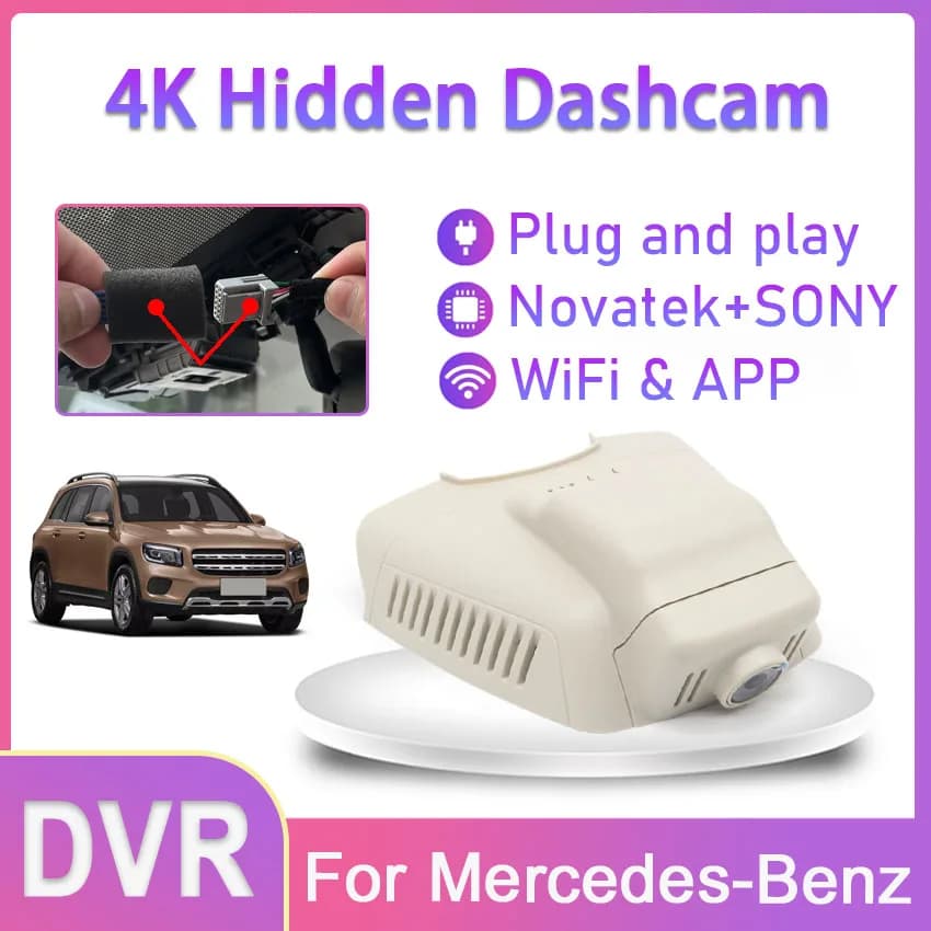 Plug and Play Wifi Car Dvr Dash Cam Camera for Mercedes-Benz C Class w203 w204 For MB E Class w211 w212 GLK X204 Car Accessories
