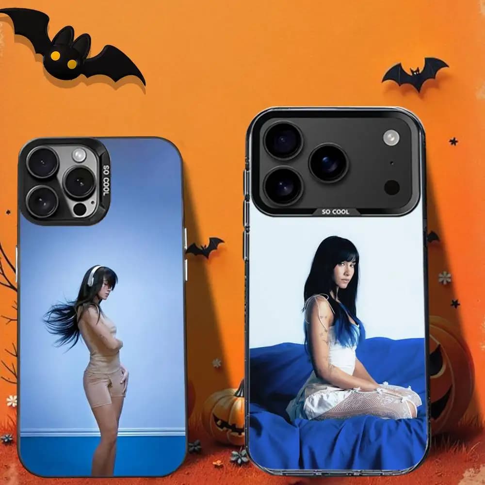 Custodia per telefono C-CUARTO AZUL A-Aitana-es per iPhone 16,12,13,17,15,1,11, Mini,Pro,SE,XS,MAX, cover in silicone nero opaco