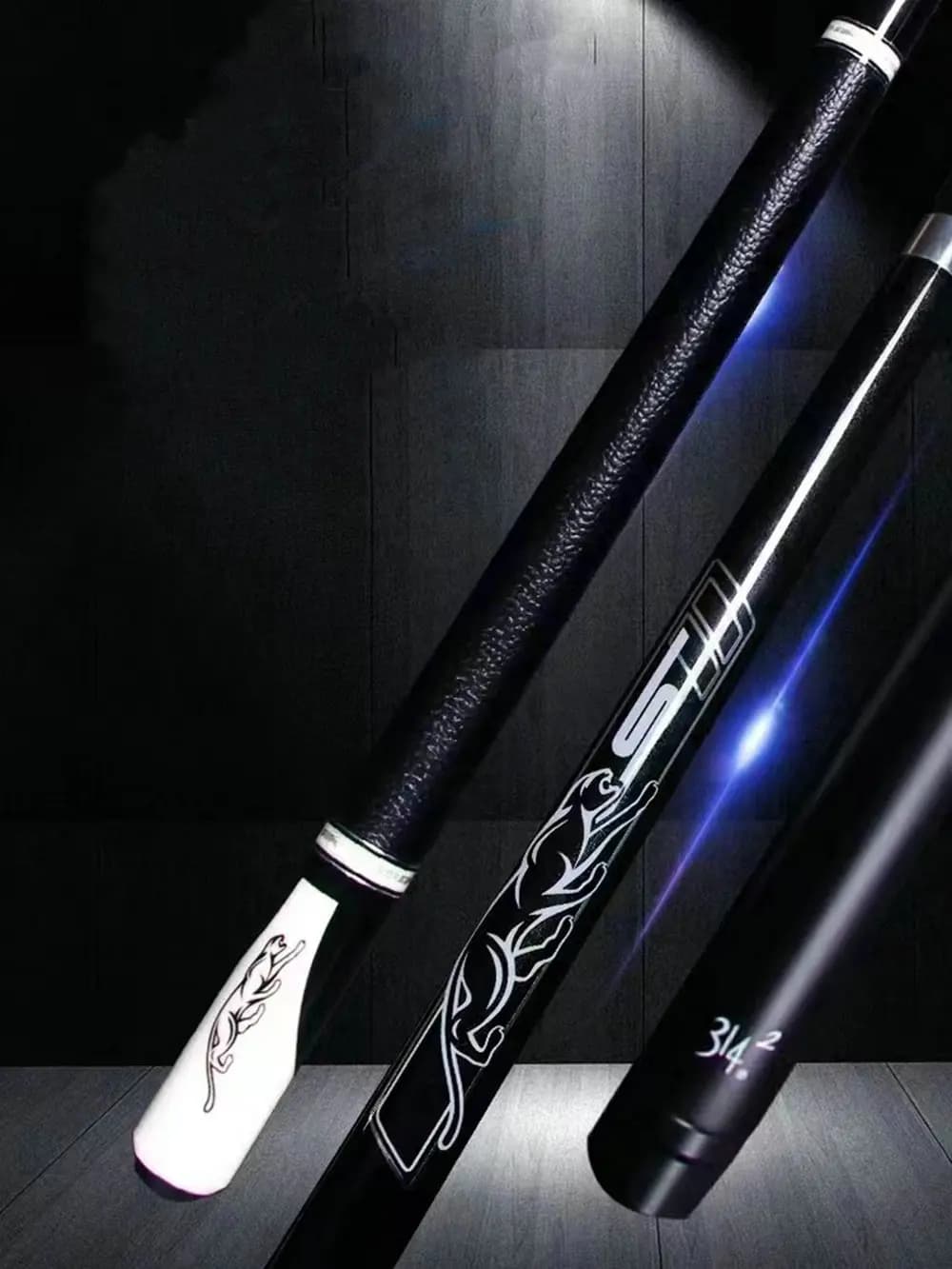 PREOAIDR 58 "universale nero tecnologico stecca da biliardo stecca da biliardo 10.8/11.8/13mm + Set di supporti per custodia