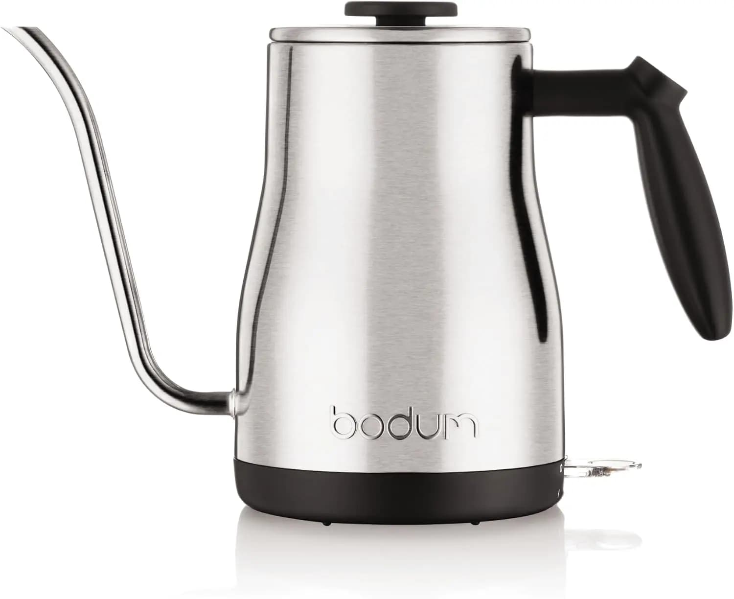 Bollitore Elettrico Gooseneck da 34oz per Caffè e Tè, Design in Acciaio Inossidabile Spazzolato