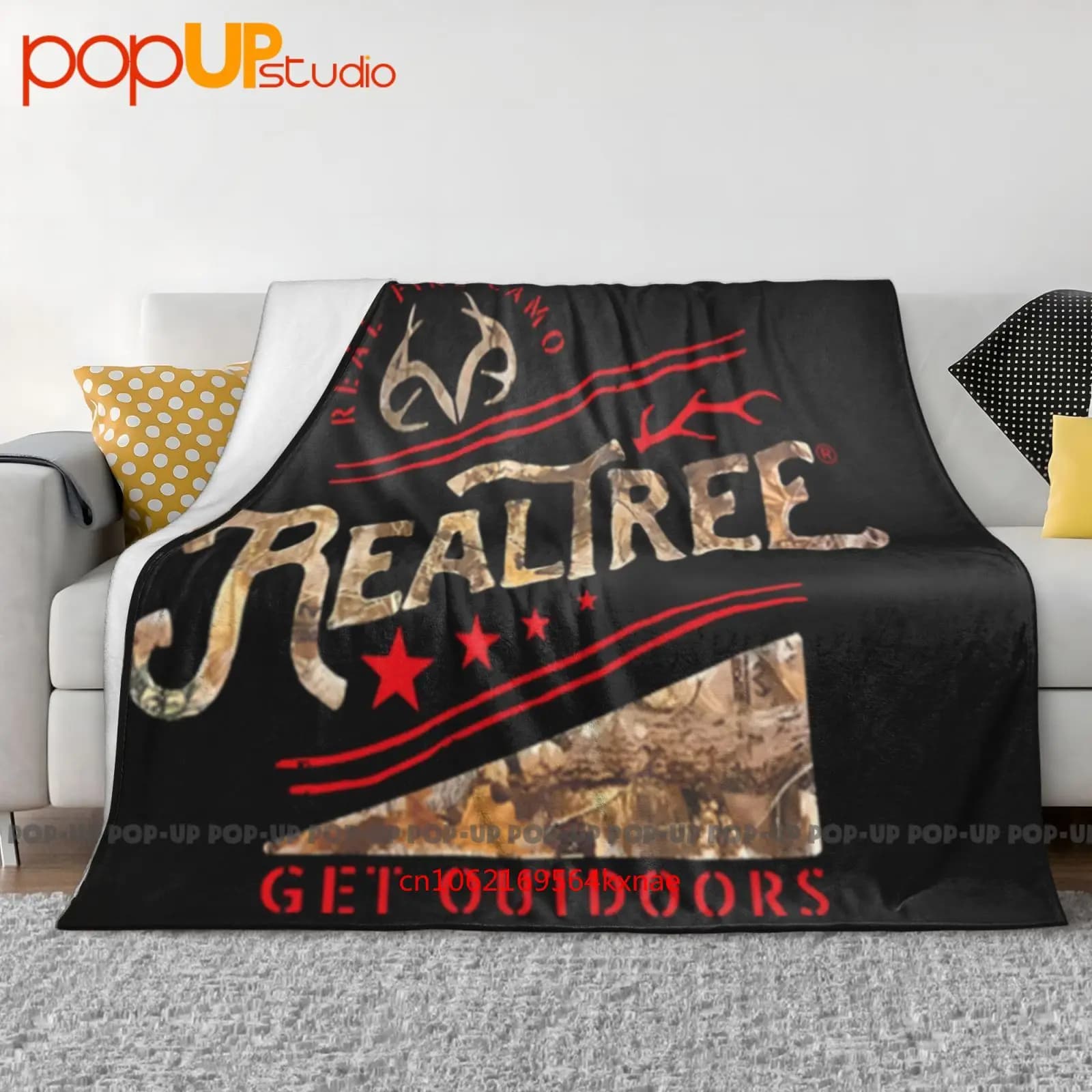 RealtreeW Camo Euc 637 Coperta ultra morbida trapunta invernale Copridivano Copriletto