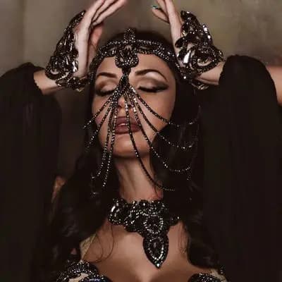 Sexy pieno di strass a strati maschera per il viso gioielli da donna nappa di cristallo catena costume da sera festa cosplay ballo di fine anno carnevale
