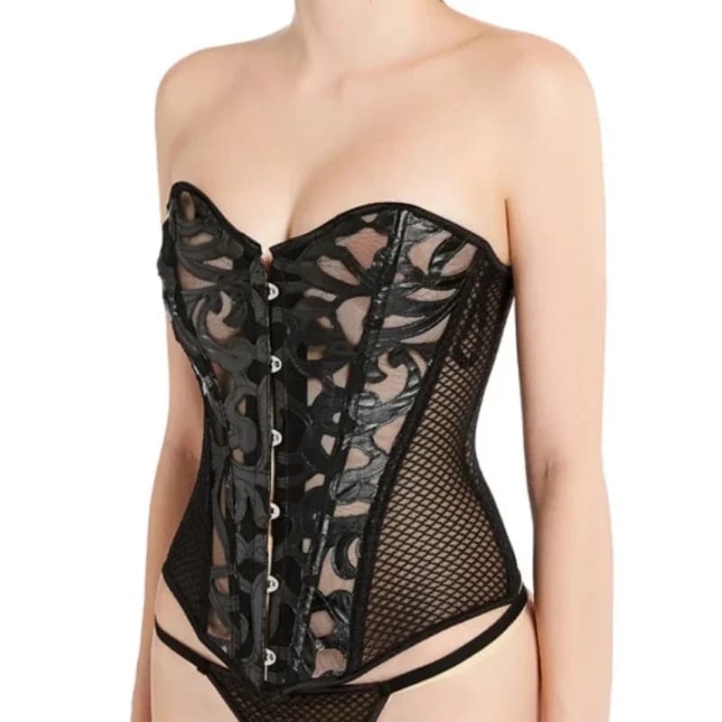 Abito cerimoniale Lingerie Shapewear corsetto a rete Sexy Body Shapers donna Fajas corsetti intimo elegante bustini traspiranti