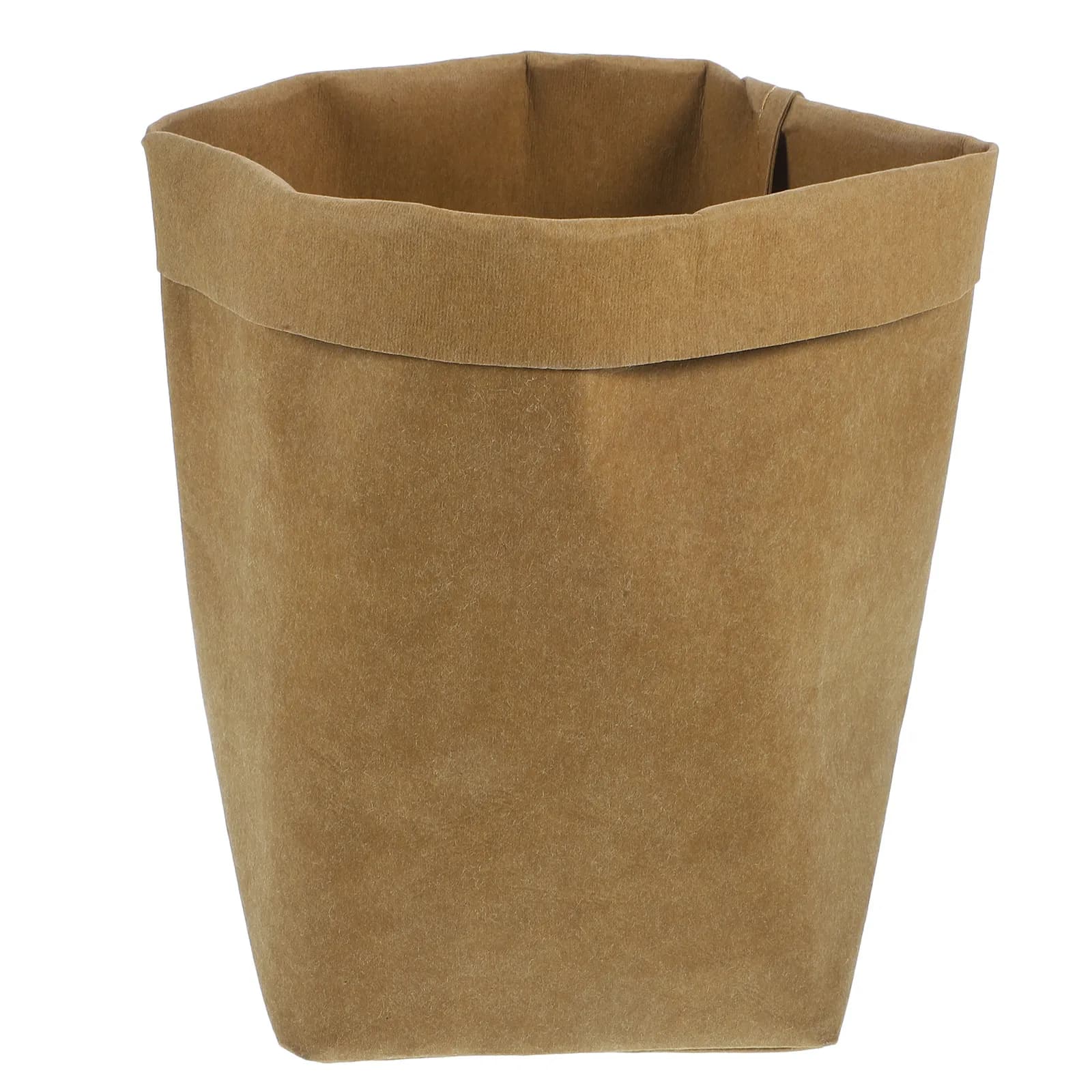 Washable Kraft Paper Storage Bag Lightweight Rip Resistant Water Resistant for Flowerpot Cover Laundry Organizer Food Container