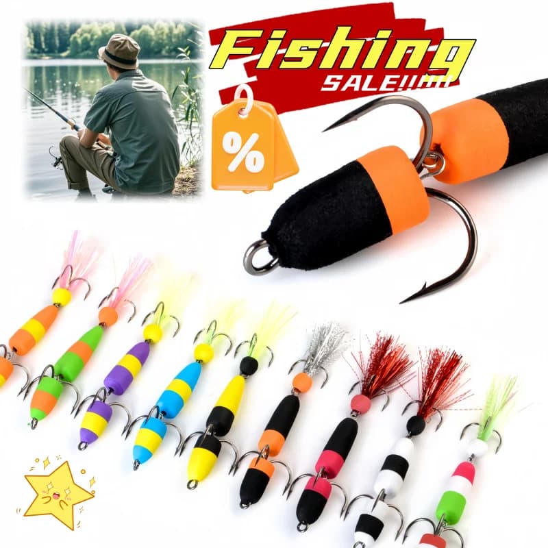 Nuovo Richiamo di Pesca Schiuma Esca Mandula Swimbait Insetto Artificiale Crankbait Pesce Persico Bass Pesca Wobbler Gancio Attrezzatura Da Pesca per Luccio