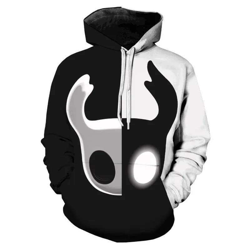 Felpe con Cappuccio Hollow Knight per Uomo, Stile Coreano Ulzzang Grunge Y2k, Pullover Autunnale e Invernale con Grafiche Streetwear