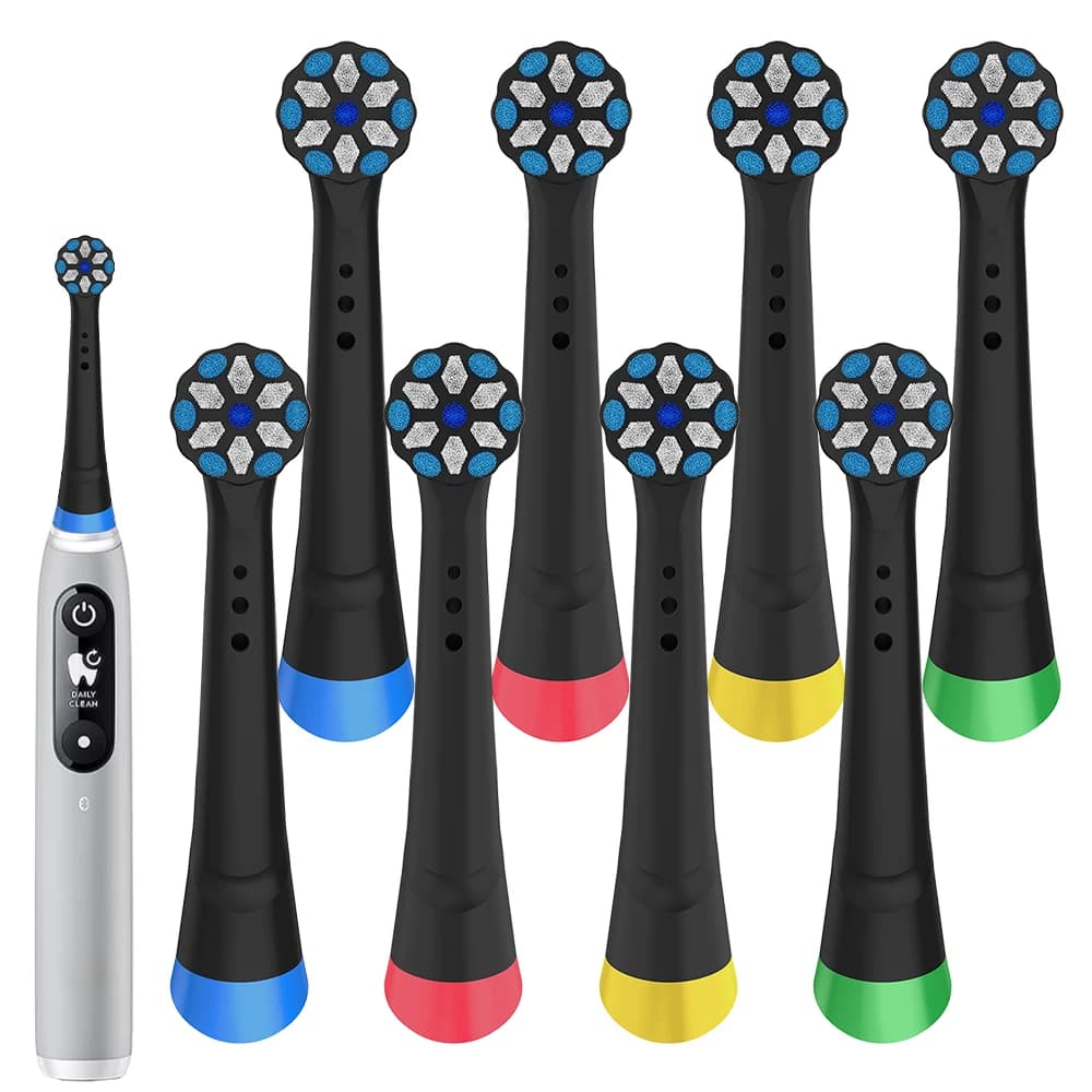 Testine di ricambio rotanti da 4, 8, 12 pezzi, compatibili con lo spazzolino elettrico Oral B iO 2/3/4/5/6/7/8/9/10