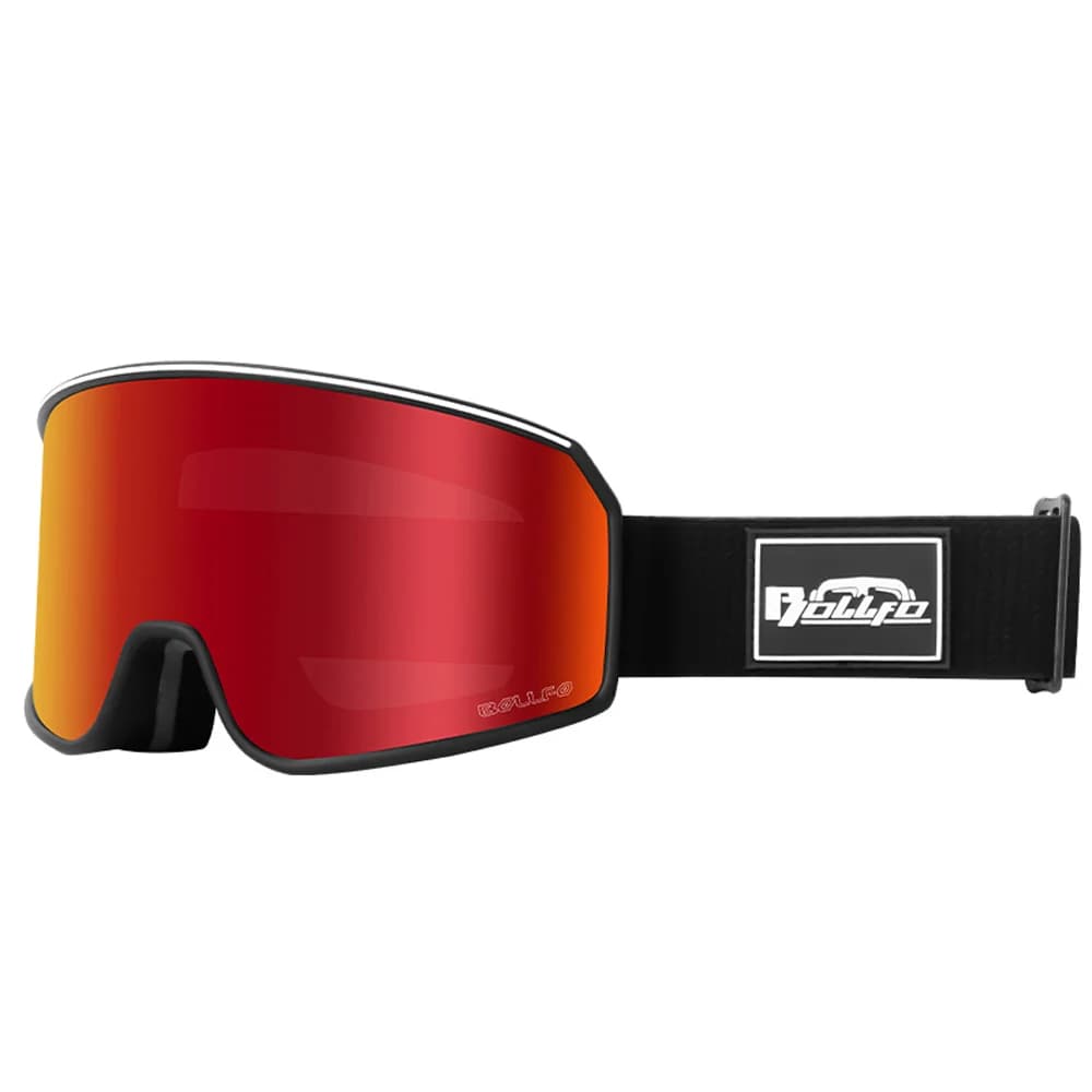 UV400 Anti-appannamento Doppi strati Occhiali da sci Lenti grandi Occhiali da sci Maschera Sci Neve Snowboard Occhiali Occhiali a specchio per uomo Donna