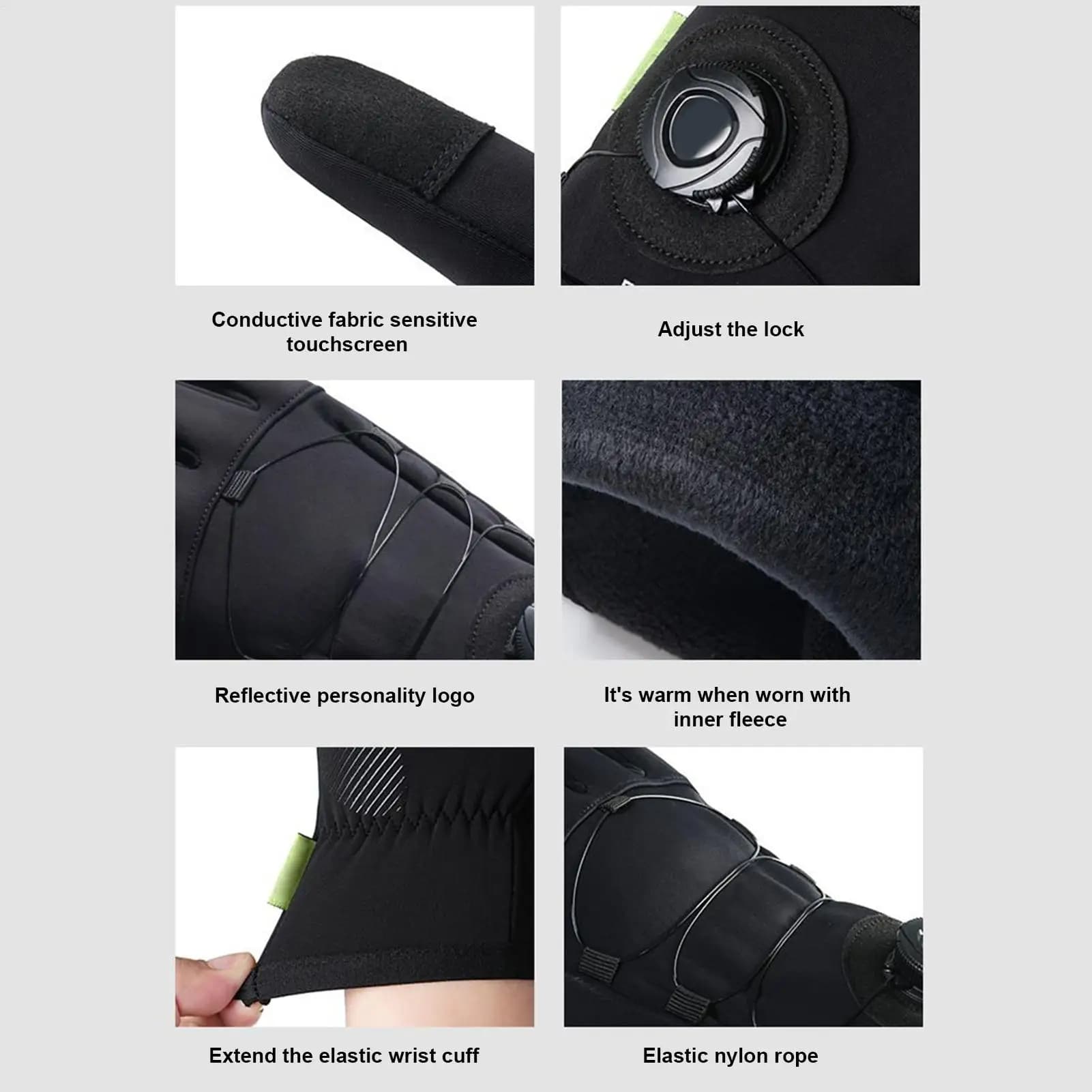 Snowboard gloves Thermal gloves touchscreen Outdoor cycling gloves for skiing Snowboard Cycling Fishing Training Gym Race