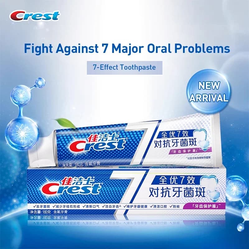 Crest 7 Dentifricio Dentifricio Denti, Preventing the Dear Tooths and Remove Cavity Odors