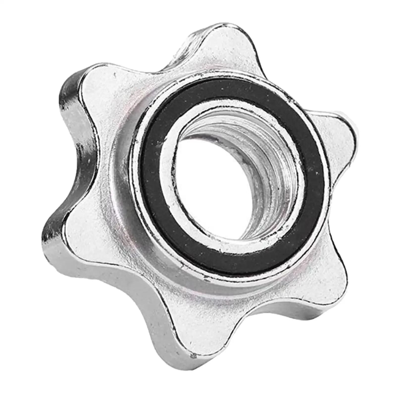 Adjustable Dumbbell Nut Stainless Barbell Collar Screw Hex Clamp Accessory for Home Fitness Strength Training