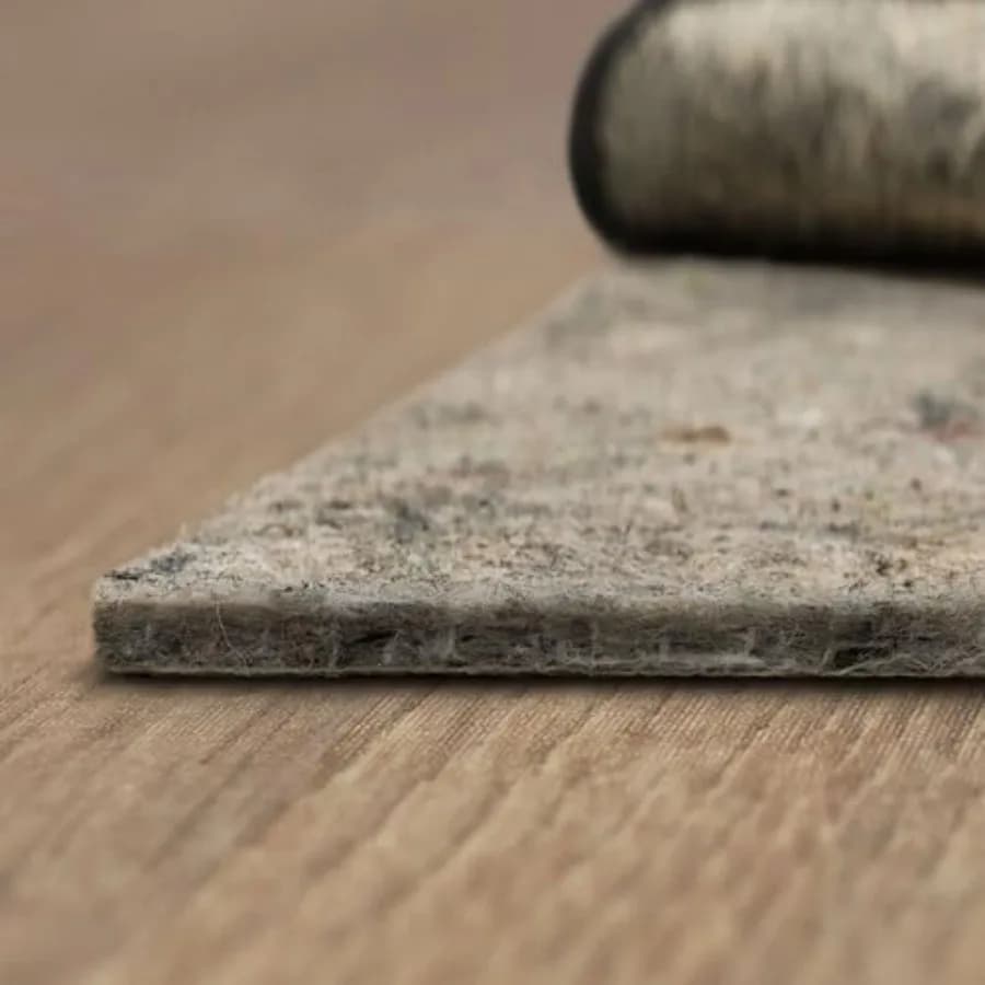 Anti-slip mat 10' x 14' - Thickness 1/4 inch in Felt + Rubber Latex - Double Surface Bearing for Wood Flooring, Moquette and Tiles