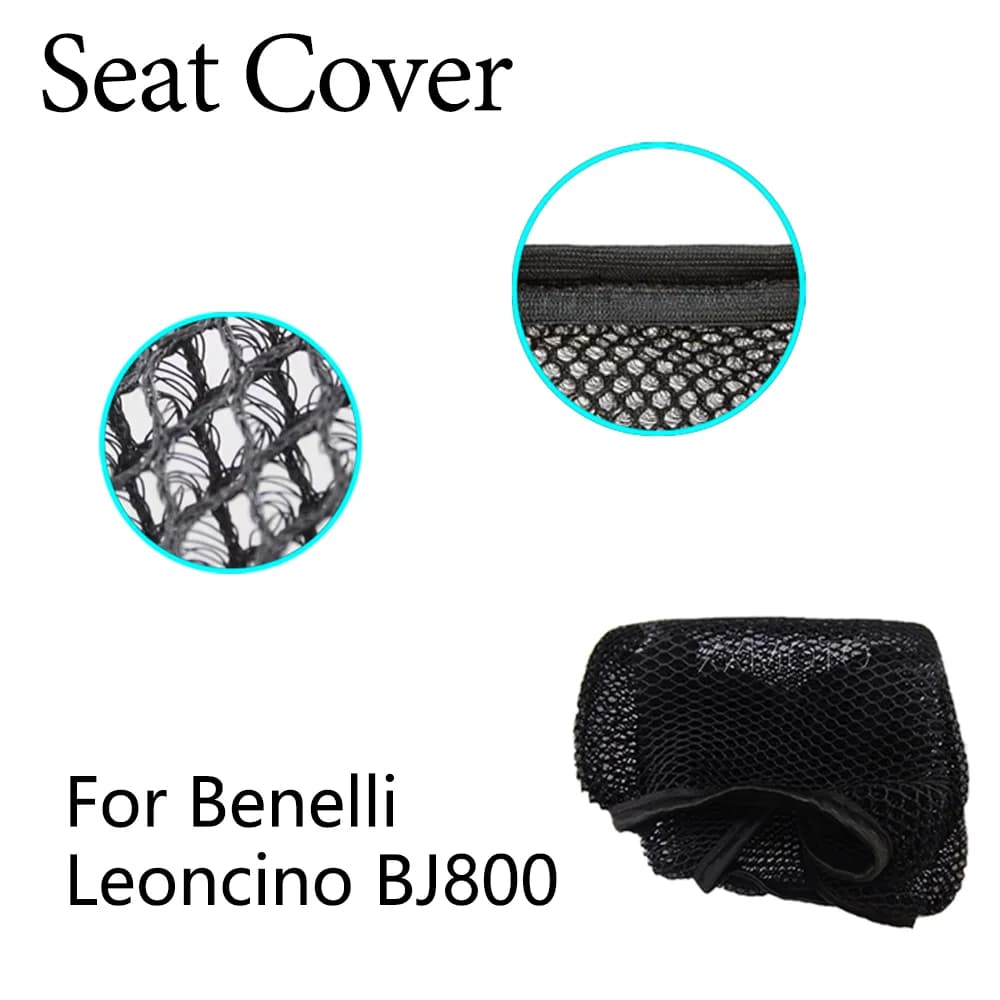 Per Benelli Leoncino 800 BJ800 BJ 800 Coprisedile per moto Isolamento termico Tessuto 3D Traspirante Cuscino di protezione antiscivolo