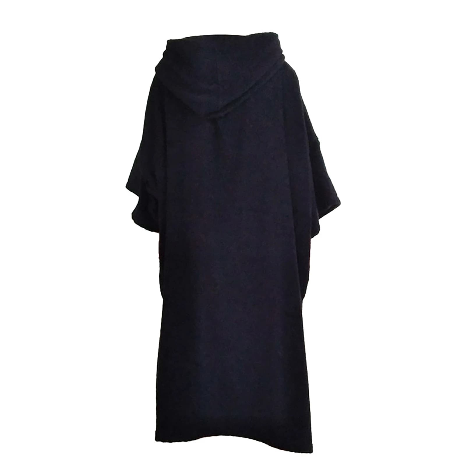 UPSURF Unisex Surf Poncho 100% Microfiber Bathrobe Black/Blue Towel for Surfing Swimming Dives-Beach Essentials