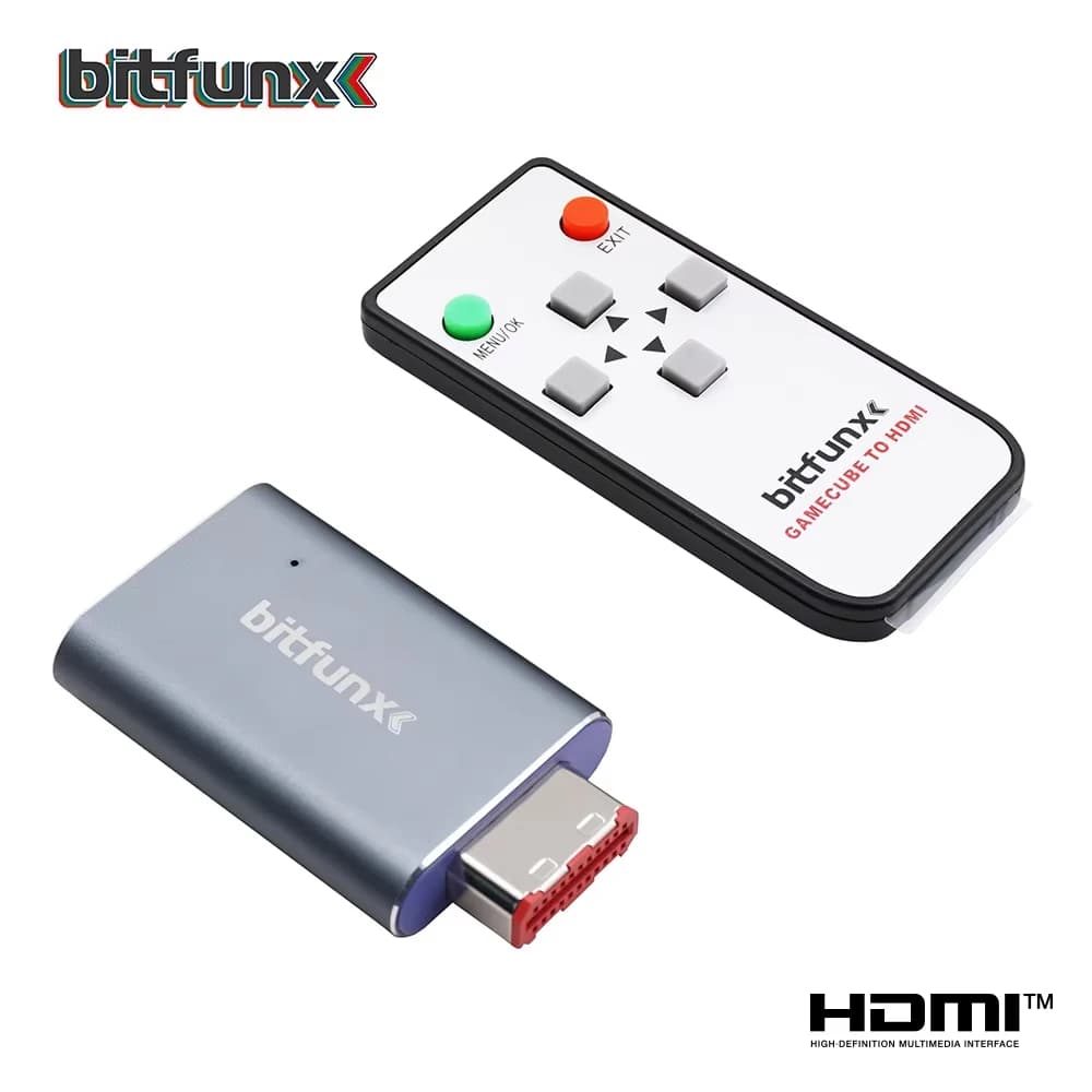 Bitfunx GC Video HDMI TM Digital adapter from AV to HDMI TM GC2HD for Nintendo Gamecube NGC DOL-001 game console