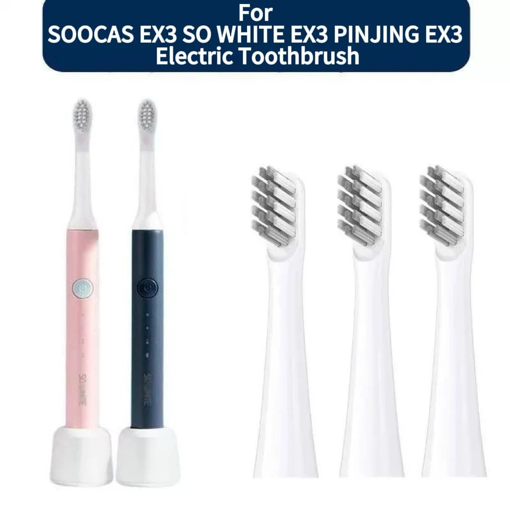 Spare head for electric toothbrush SOOCAS EX3 SO WHITE EX3 PINJING EX3 Electric toothbrush head Soft bristles