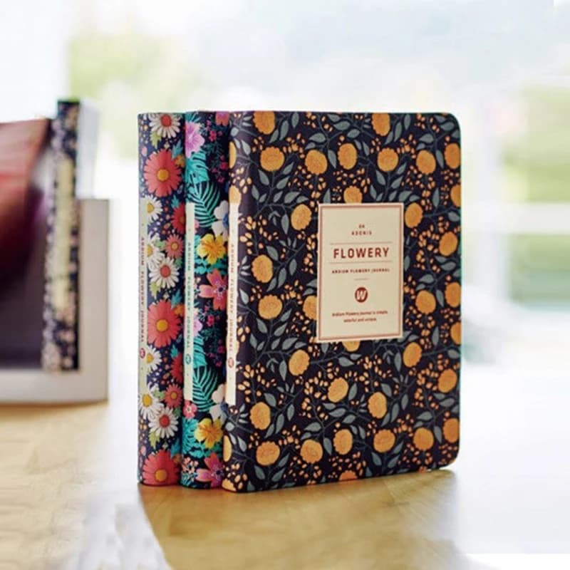 Nuovo arrivo carino PU pelle floreale fiore programma libro diario settimanale pianificatore notebook scuola forniture per ufficio cancelleria