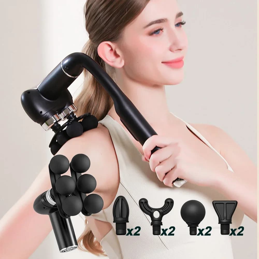 Massage Gun 6 High Frequency Heads for Body Massage, Collo, Spalle, Life and Back