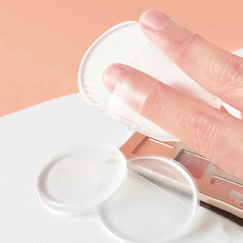 Spugnetta in gel di silicone morbido per fondotinta viso, BB cream, senza assorbimento di prodotto, strumento per il trucco.