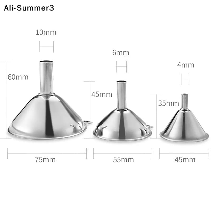 【YY】3 Pz/set 2025 Nuovo Mini Imbuto In Acciaio Inox Per Fuoriuscita di Olio Per Fuoriuscita di Vino Strumento Multiuso Imbuto Bar Forniture Da Cucina