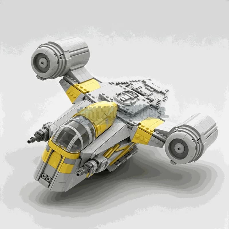 1647PCS Space Fighter Spacecraft Model MOC Custom Puzzle DIY Creative Assembly Educational Toy Blocks Collection Display Gifts