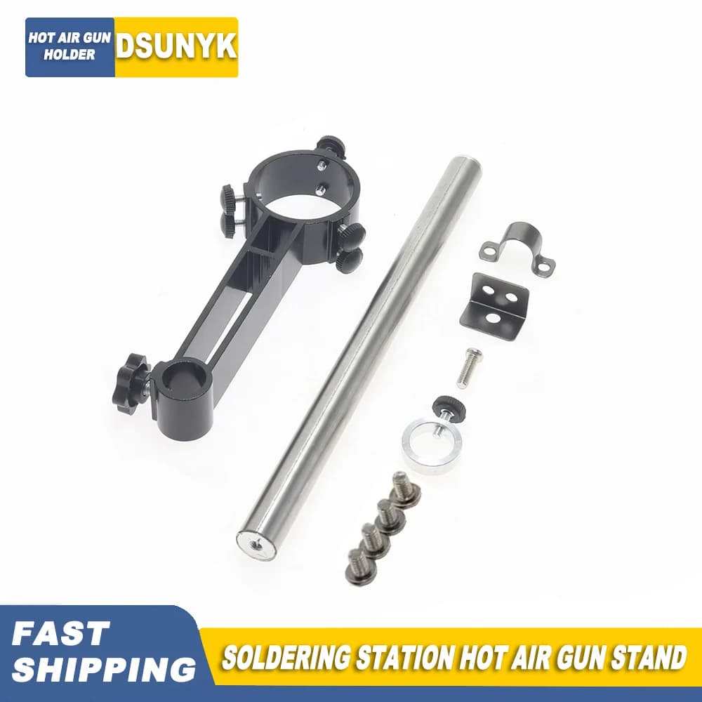 Supporto per pistola ad aria calda per stazione di saldatura YIHUA 852D 853AAA 360 ° Staffa universale per stazione di rilavorazione serie SAIKE 909D 853D 852D+