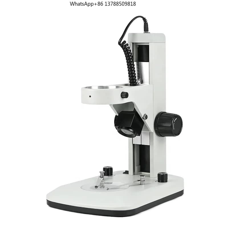 Supporto per Microscopio D6 con Luce LED Superiore e Inferiore a Fuoco Grossolino da 76mm