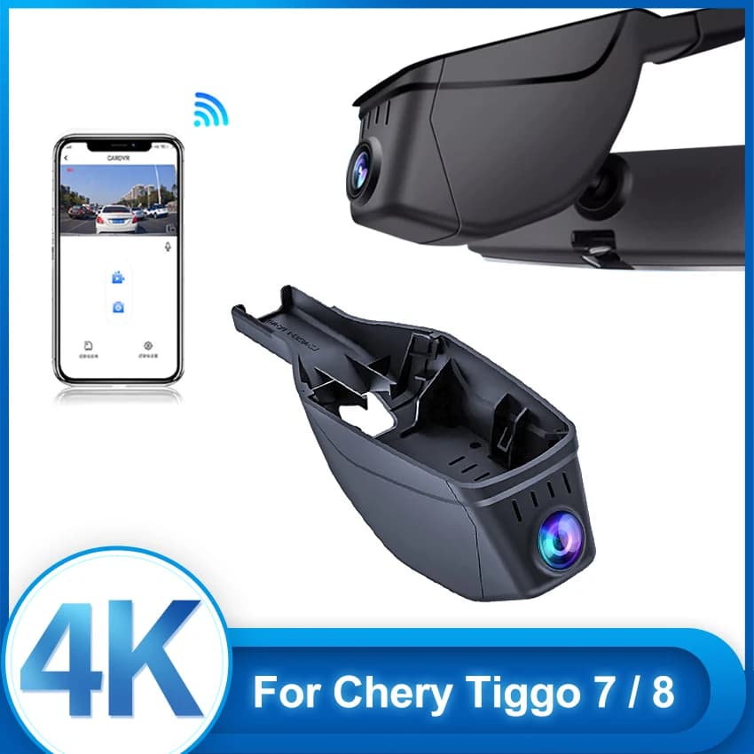 4K HD 2160P Nuovo Plug and Play WIFi Car DVR Videoregistratore Doppia Lente Dash Cam Per Chery Tiggo 7 Tiggo 8 Pro 2020 2021 2022