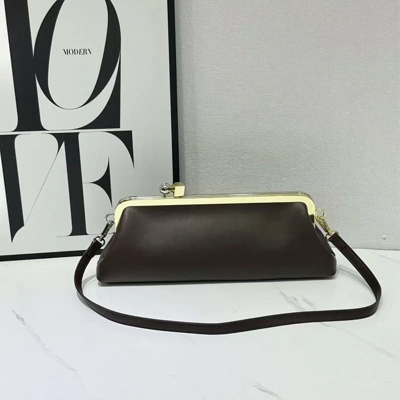 Nuova pochette lunga alla moda con tracolla rimovibile Borse da donna con clip di design di lusso per donna