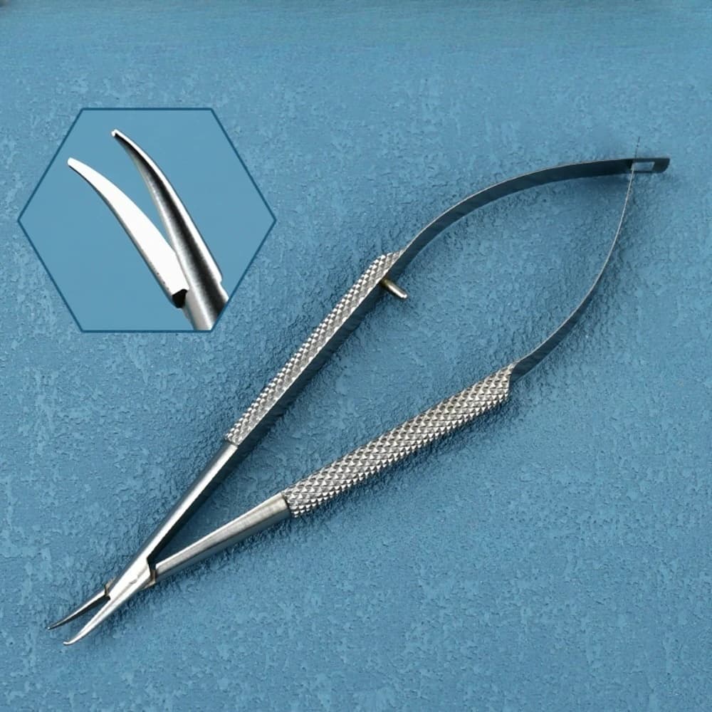 Straight Cuticle Scissor Spring Action Scissor Thread Stainless Steel Cutting Scissor Eyebrow Trimming Microscissor Foot Care