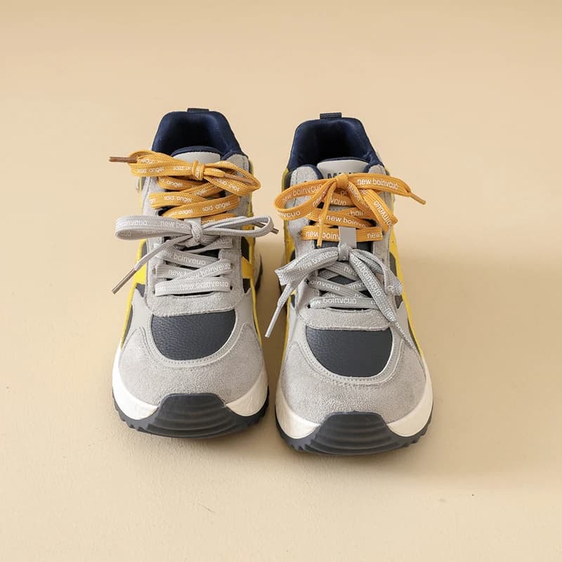 Sneakers woman with plateau style Air Force, model dad sneakers, sports and casual, BN3002