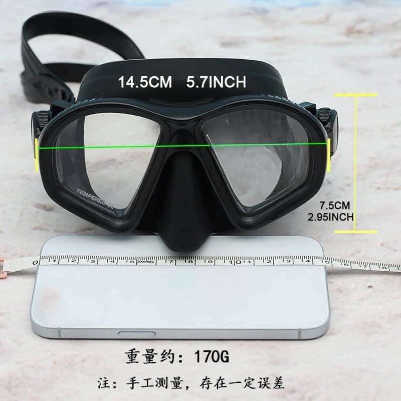 Scuba diving mask for apnea and snorkeling, snorkeling equipment