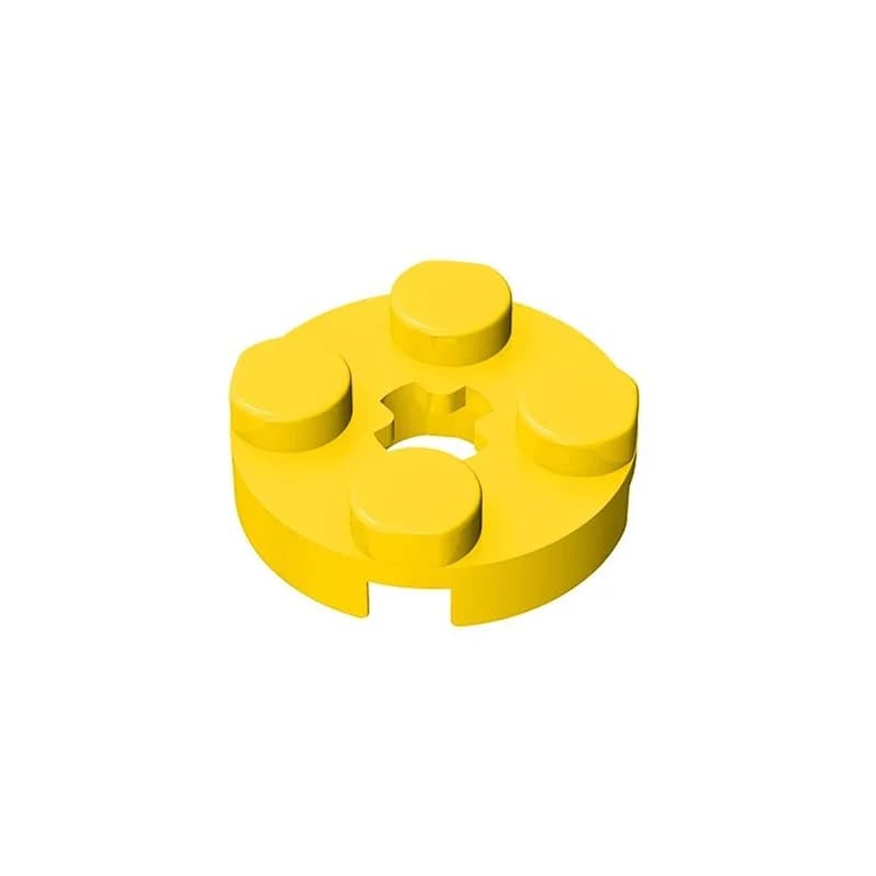 10 Pezzi Puzzle Particella 4032 Rotonda 2x2 con Foro per Asse, Kit Costruzioni Mattoncini, Giocattoli Creativi, Regali per Bambini