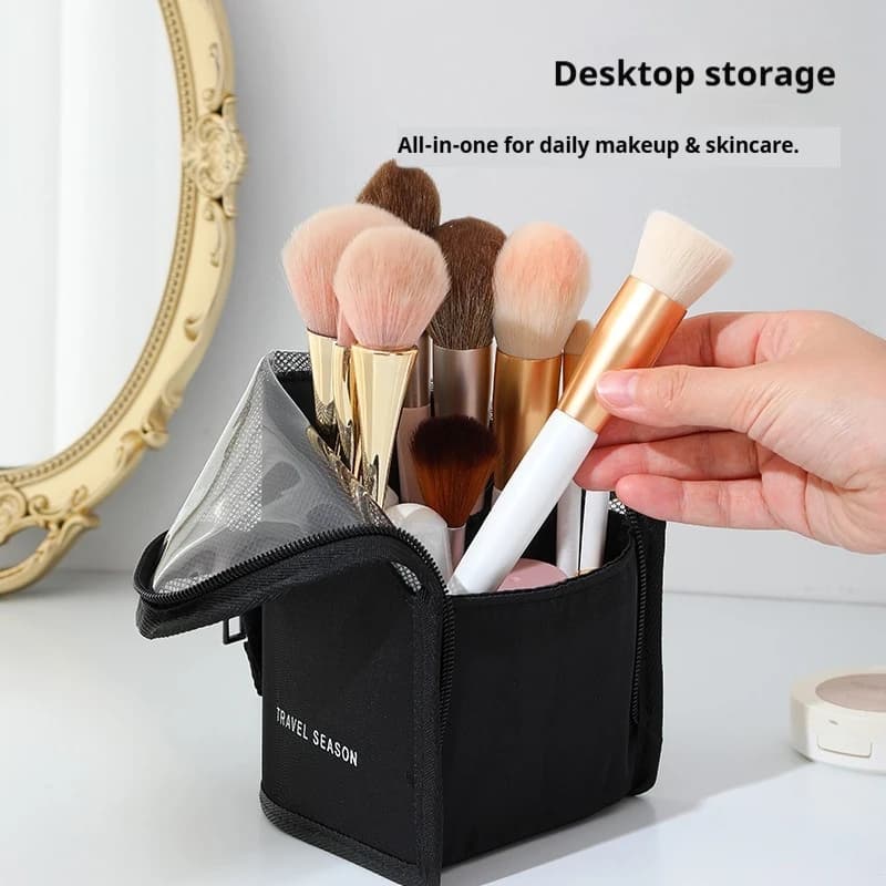 Toiletry Bag Portable Lightweight Travel Toiletry Bag Waterproof Eva Mesh Bathroom Travel Travel Makeup Bag Cosmetic Organizer