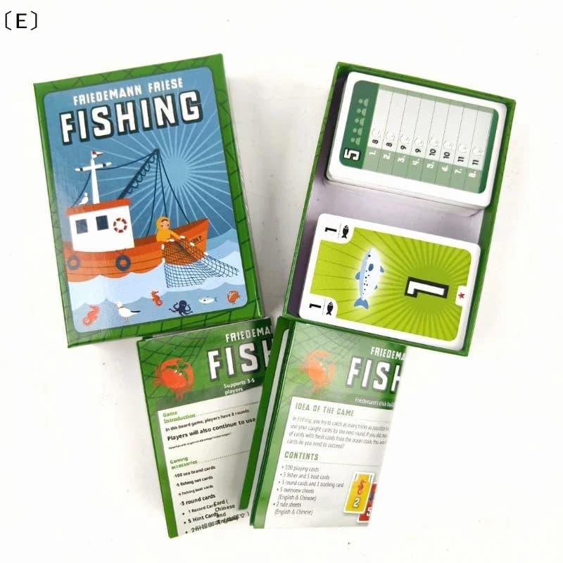 〔E〕1 Set di carte da gioco Friends Entertainment, nuovo gioco da tavolo di pesca per 3-5 giocatori, 40-60 minuti, divertenti giochi da tavolo per famiglie/feste