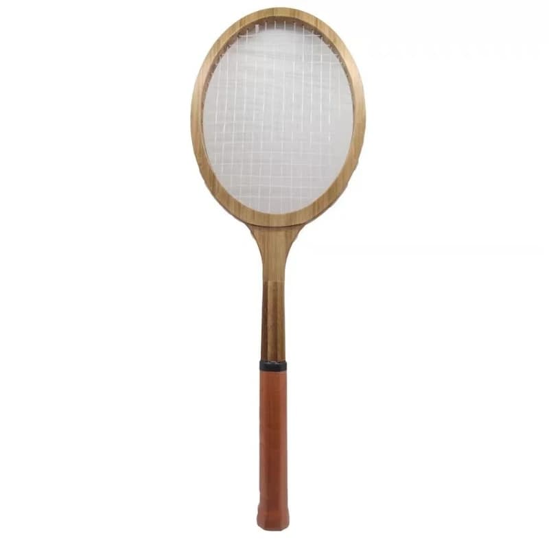 Racchette da Tennis Professionali per Principianti, Racchette in Legno per Allenamento Adulti, Racchetta Sportiva Resistente e Portatile