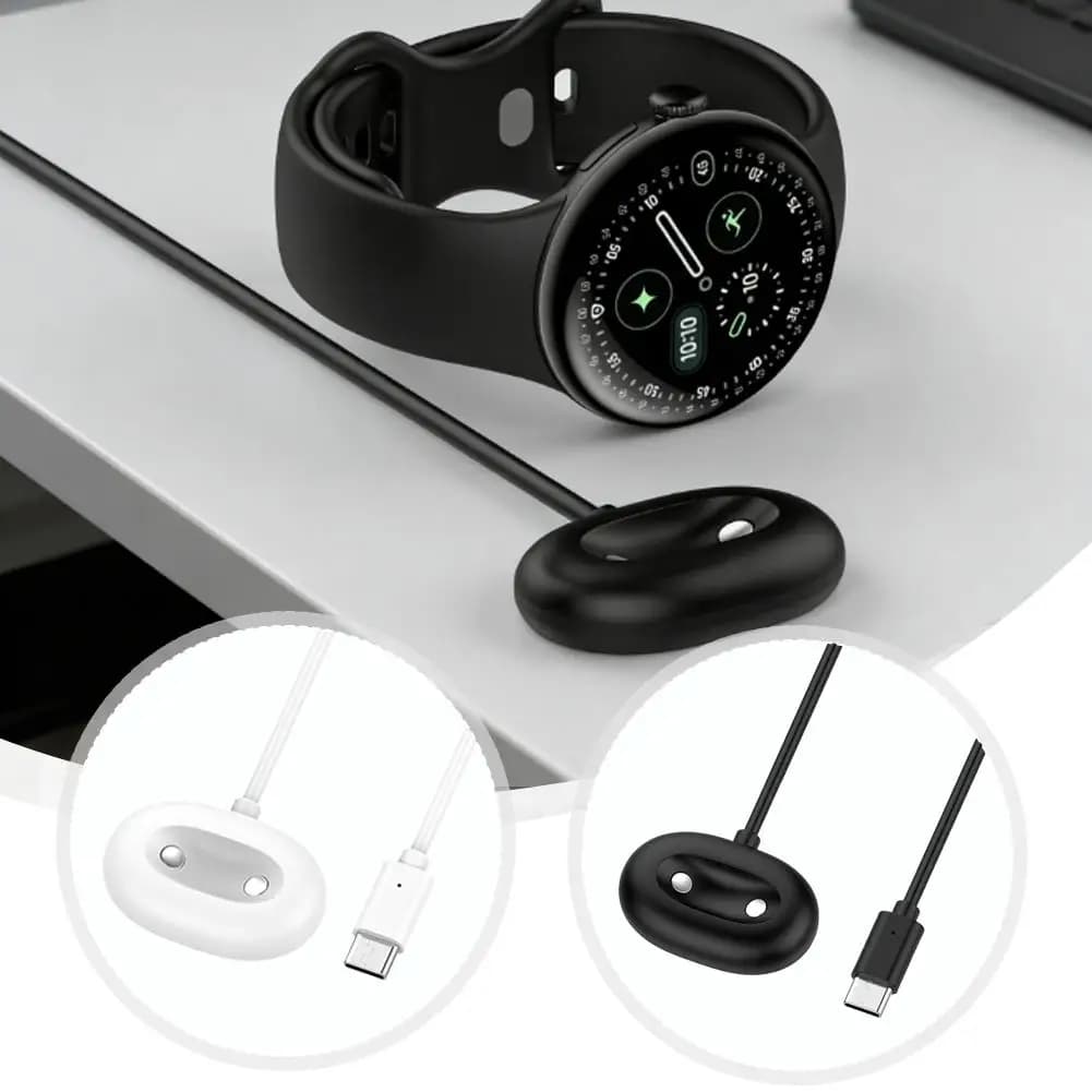 Dock di ricarica magnetico USB Type-C per Google Pixel Watch 4 41mm 45mm Cavo di ricarica rapida portatile a 2 pin Accessori per cavo base NUOVO