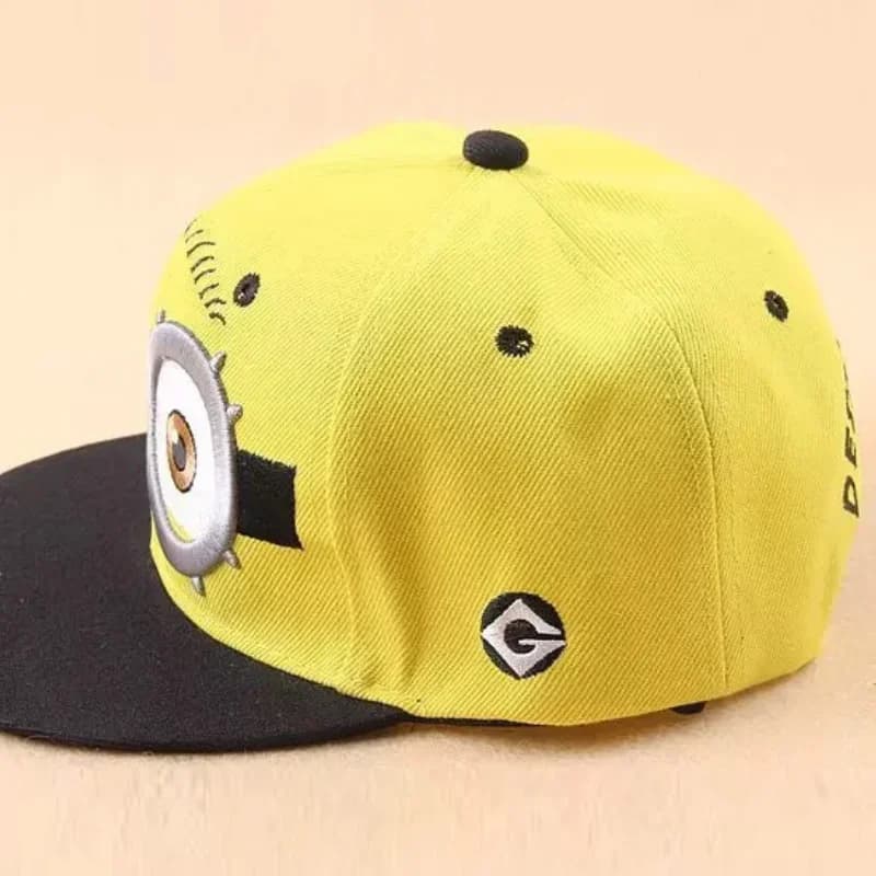 Minioned Baseball Cap Funny Travel Hip Hop Sun Visors Kawaii Hats Cartoon Embroidered Hat Kids Gift