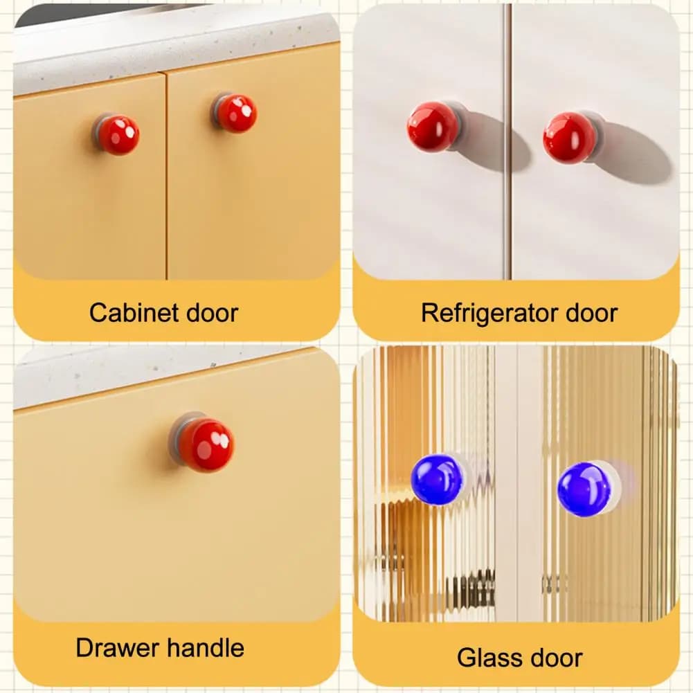 7PCS Hooks Colorful With Suction Cup Design Hooks Reusable Load-bearing Capacity Wall Hooks For Ceramic Tiles Glass Mirrors