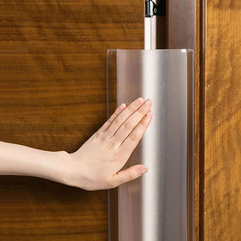Copertura protettiva trasparente per cerniera per porta di sicurezza per bambini Protezione per pellicchiare le dita Sicurezza per bambini per la parte posteriore della porta Scuola materna domestica