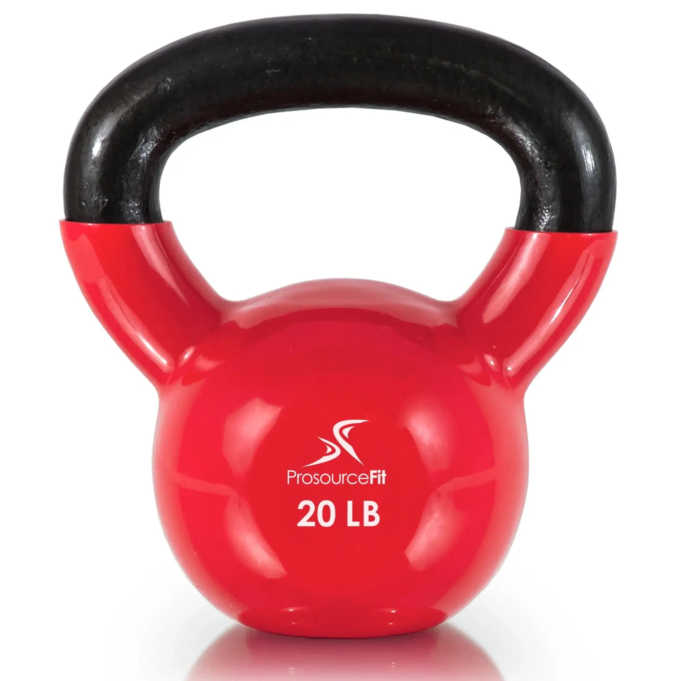Kettlebells in vinyl coated cast iron with color code 5 - 45 pounds