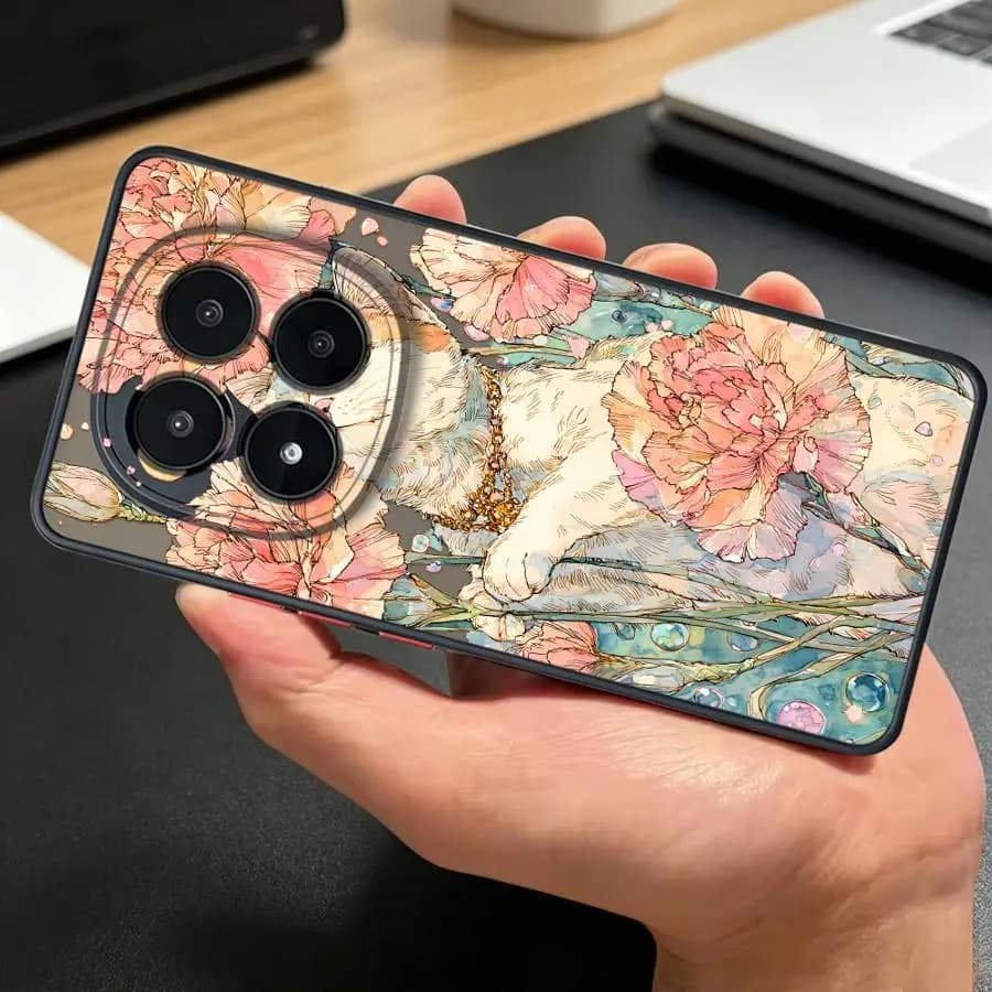 Watercolor Cat Funda Back Phone Cover Case for Xiaomi Redmi Note 15 11 15C 13C 13 14 Pro Plus 14C 12 9S 10 A4