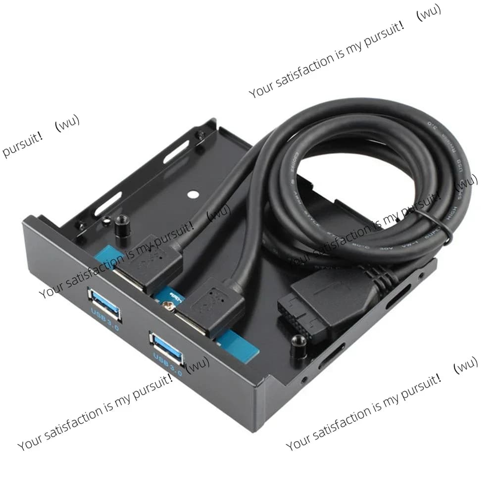 Pannello frontale con 2 porte USB 3.0, adattatore cavo di espansione hub USB 3.0 da 3,5 pollici, staffa metallica per PC e desktop, innovativo