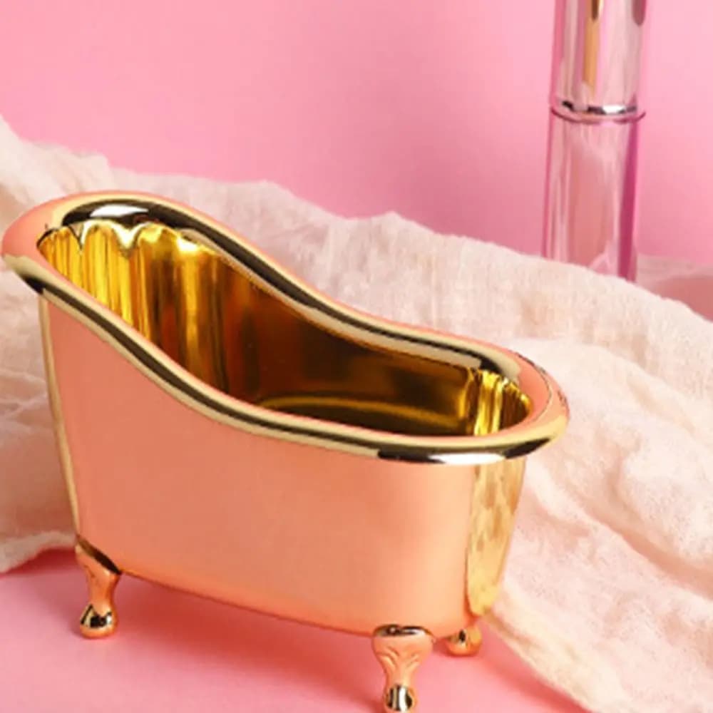 Contenitore Portaoggetti Multifunzione Oro Argento Rosso per Gioielli, Orecchini, Sapone, Cosmetici e Oggetti Vari - Organizer Trucchi e Scatola Contenitore