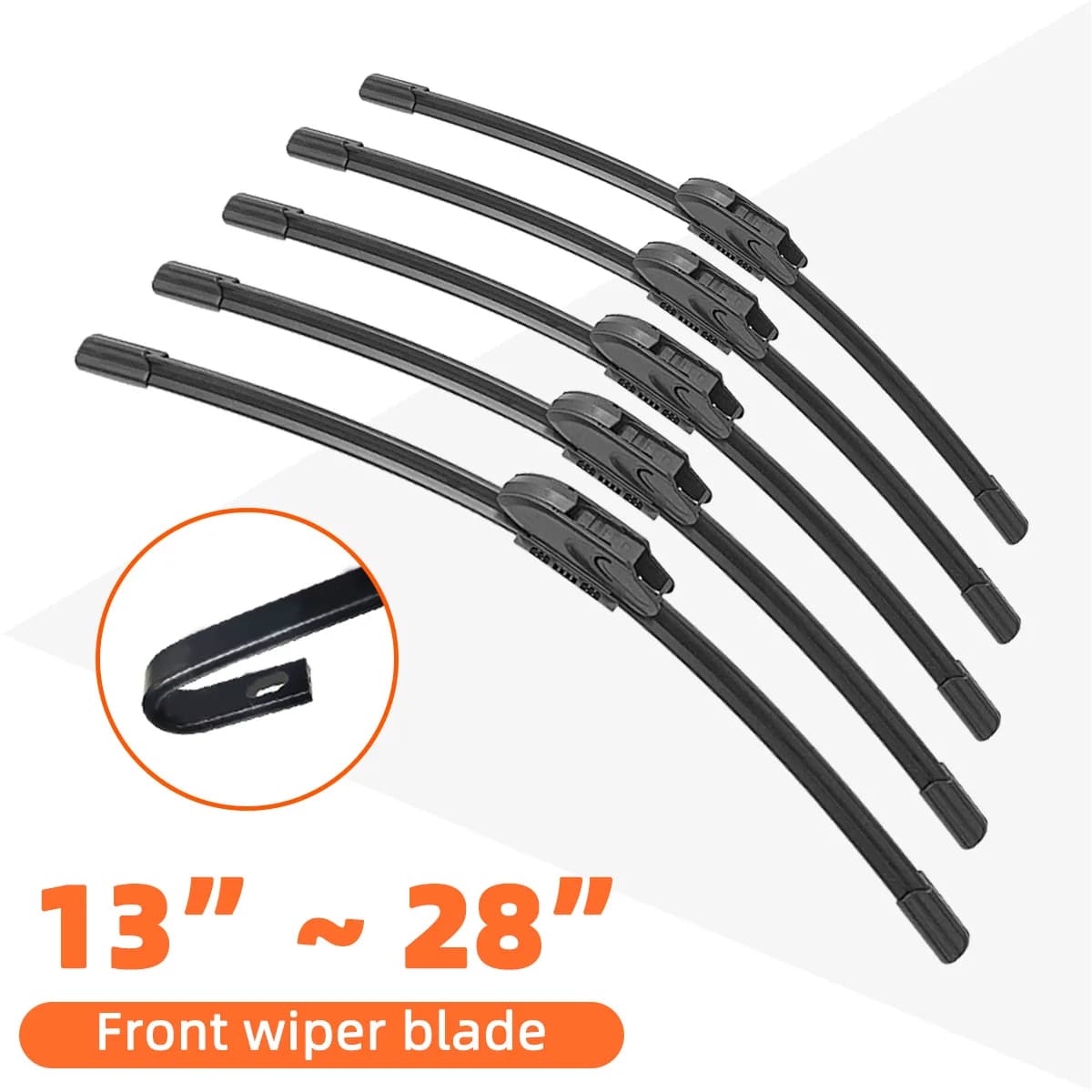 Universal 13" to 28" rubber front wiper blade Car accessories