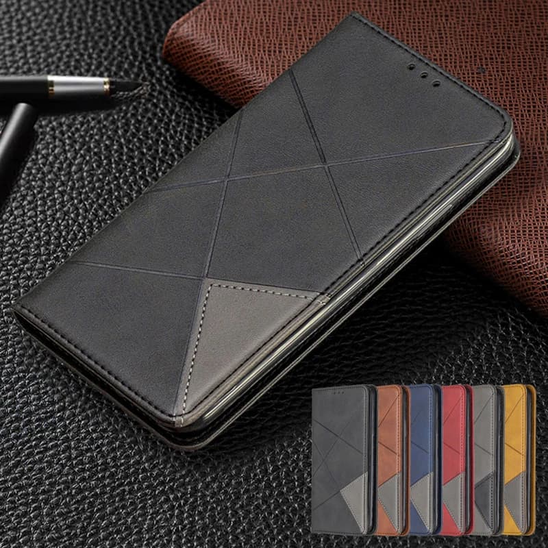 On For Infinix Hot 60 Pro Case Magnetic Wallet Leather Flip Phone Cover For Infinix Hot60 Pro Plus 4G Business Slim Etui Capa