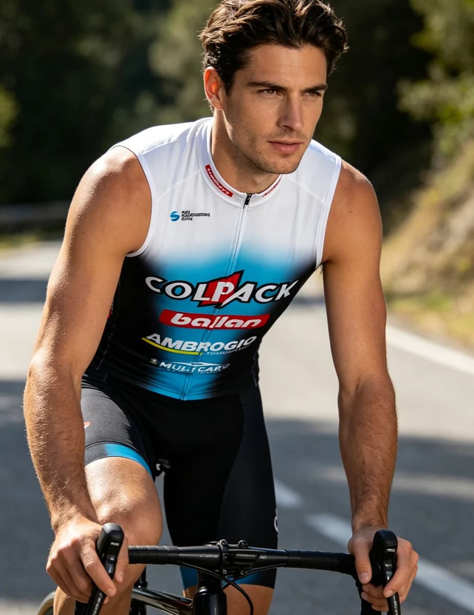 Cycling Knit Colpack Men's ROSTI Bike Vest Ropa Cycling Sleeveless Cycling Knit