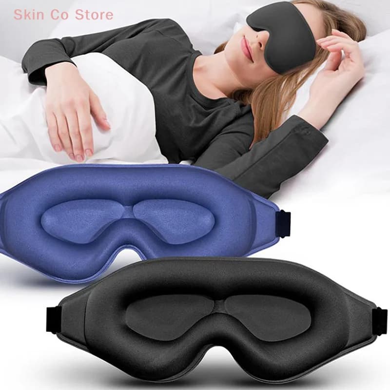 [CO]3D Sleep Mask Sleeping Eye Mask For Women Men Contoured Cup Night Blindfold Luxury Light Blocking Eye Cover Molded Eye Shade