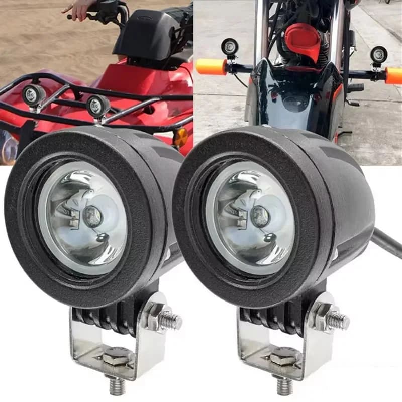 2 POLLICI Moto HAS CONDOTTO LA Luce DRIVING FOGLAMPADA 12V 24V SPOT BEAM POD AUXILIARIARIARIO OFFROAD AUTO TRUCCO SUV BICICLETTA INDICATORE