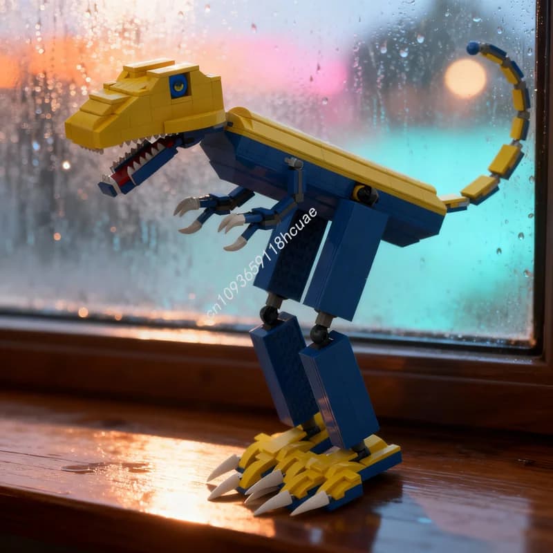443 Pezzi MOC Dinosauro Giurassico Modellino Costruzioni Mattoncini Giocattoli da Assemblare Regali di Natale Fai da Te Idea Creativa Mattoncini Educativi